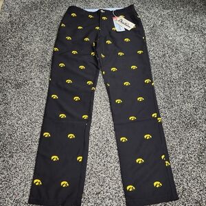 Iowa Hawkeyes Pants Mens Size 34/34 Black Ovation Game Changer Football Tailgate